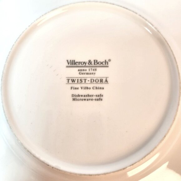(4) Vintage Villeroy & Boch Twist-Dora Salad Plates Fine Vilbo China Germany - Picture 6 of 9